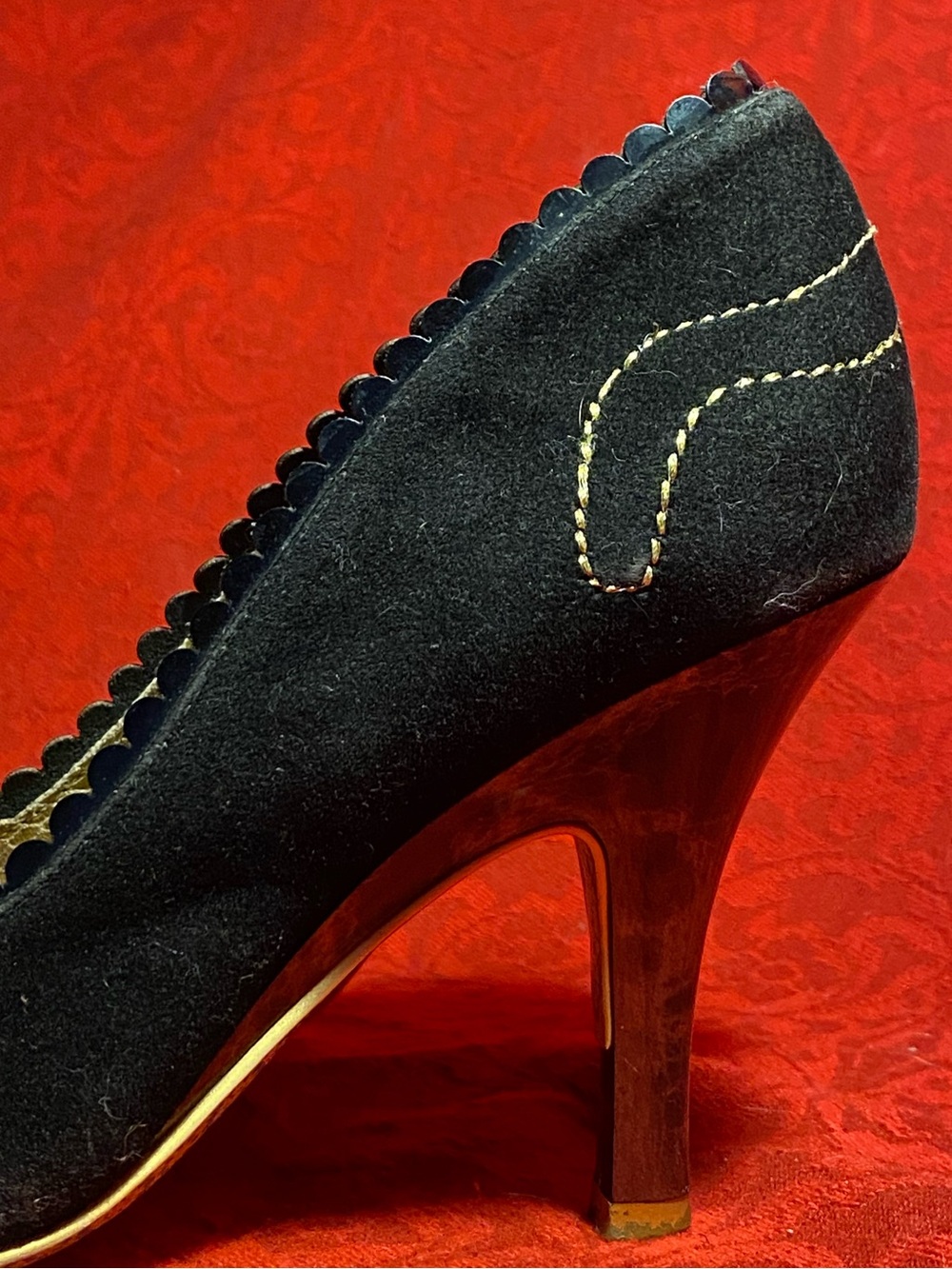 Reserved karensuefoster black cat pumps, 7 - Picture 11 of 15
